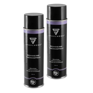 2 Dosen STAHLWERK Schweiß-Trennspray, silikonfrei, 400ml, Zubehör für Kompressoren.