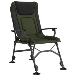 vidaXL Angelstuhl mit Armlehnen Klappbar Grün 4006418