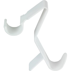 Wenko Universal Flexi Haken für Handtuchheizkörper, weißer Kunststoff.