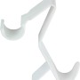 Wenko Universal Flexi Haken für Handtuchheizkörper, weißer Kunststoff.