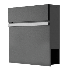 Heidemann DESIGNline BK3 Briefkasten in Eisenglimmer mit Zeitungsfach.