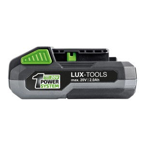 LUX 1 PowerSystem Akku 20V 2Ah mit Ladegerät. Akku für Elektrowerkzeuge.