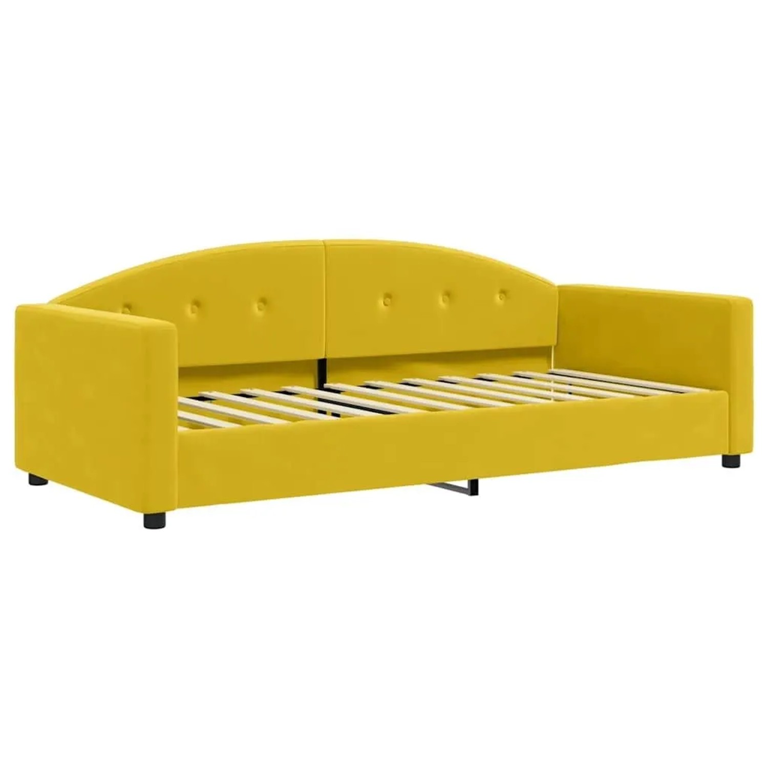 vidaXL Tagesbett Gelb 90x200 cm Samt 354141