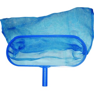 Blauer Summer Fun Aufsteck-Bodenkescher zum Reinigen von Pools.