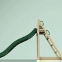 Dunkelgrüne OutdoorToys Rutsche Kolibri 220cm mit Holzleiter für Spieltürme & Spielanlagen.