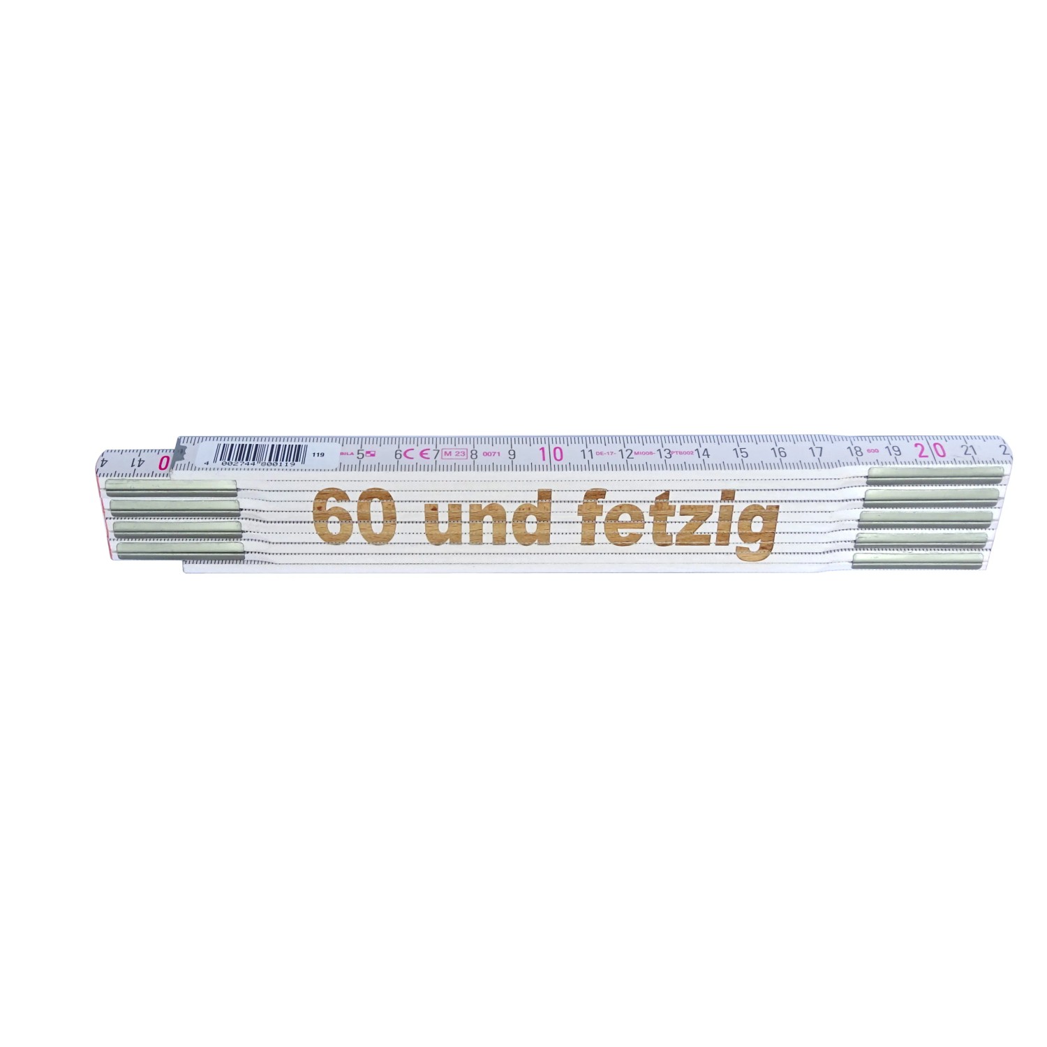 Stabila Zollstock mit Lasergravur 60 und fetzig 2 m