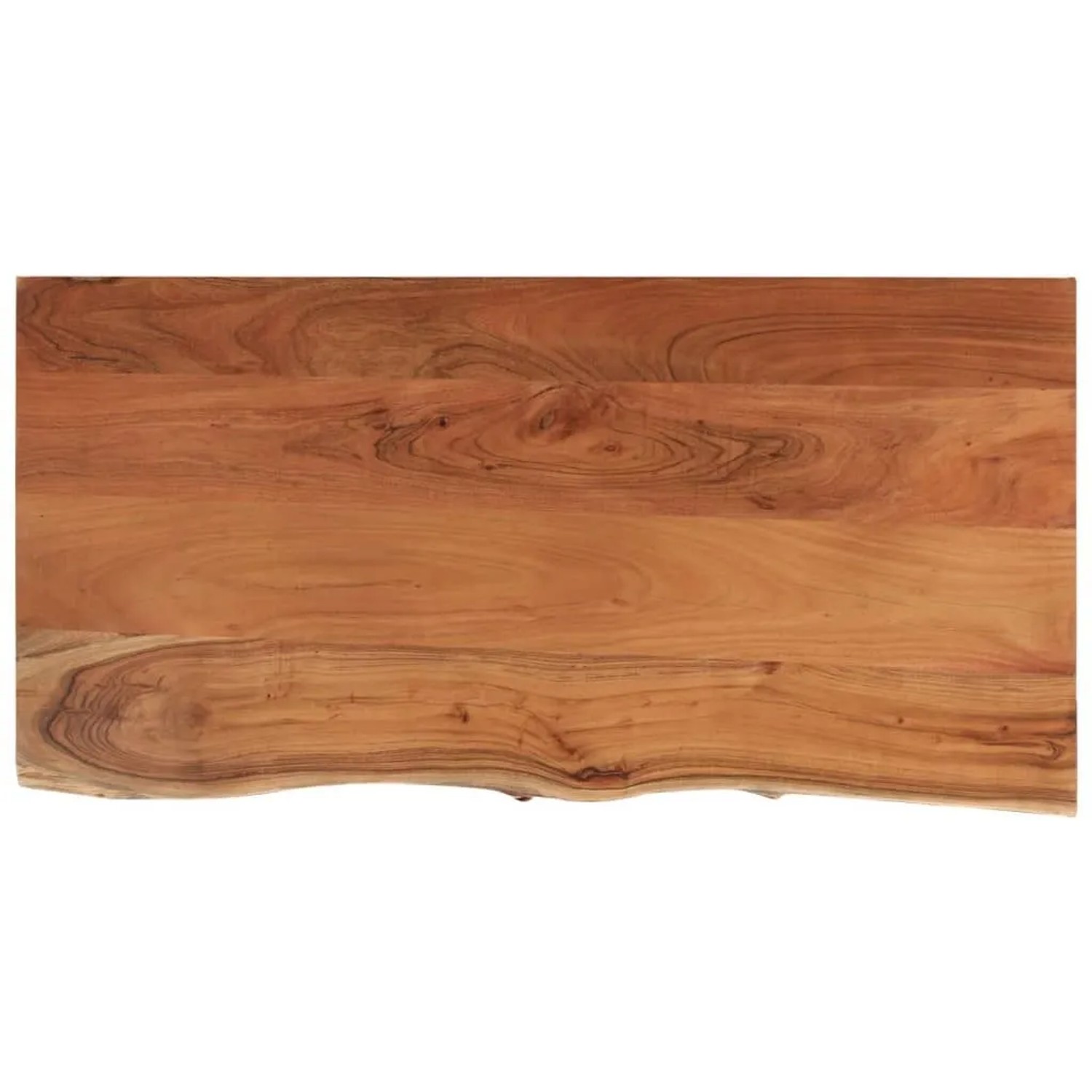 vidaXL Tischplatte 80x40x2,5 cm Rechteckig Massivholz Akazie Baumkante 370250