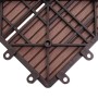 MCW WPC Bodenfliese Sarthe, Holzoptik Coffee Linear, Detailansicht der Steckverbindung.