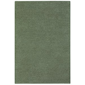 Einfarbiger, rechteckiger Kurzflorteppich „Vital Grün“, 160x230 cm.