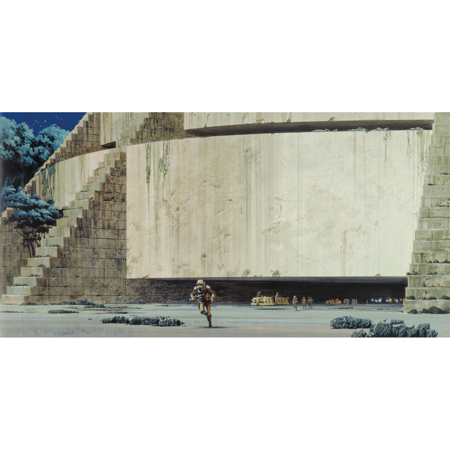 Komar Fototapete Vlies Star Wars Classic RMQ Yavin Temple  500 x 250 cm