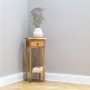 Relaxdays Telefontisch Walnuss mit Schublade 60 cm x 25 cm x 25 cm_2