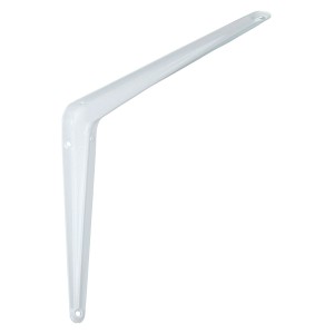 Weiße OBI Konsole Eris, 200x250 mm, aus Stahlblech für Regalböden und Wandregale.