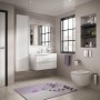 Ideal Standard Connect WC-Bürstengarnitur, Chrom, im modernen Badezimmer.