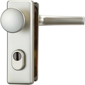 Abus Schutzbeschlag KKZS700 Neusilber, Wechselgarnitur für Tür, 37-47mm Türstärke.