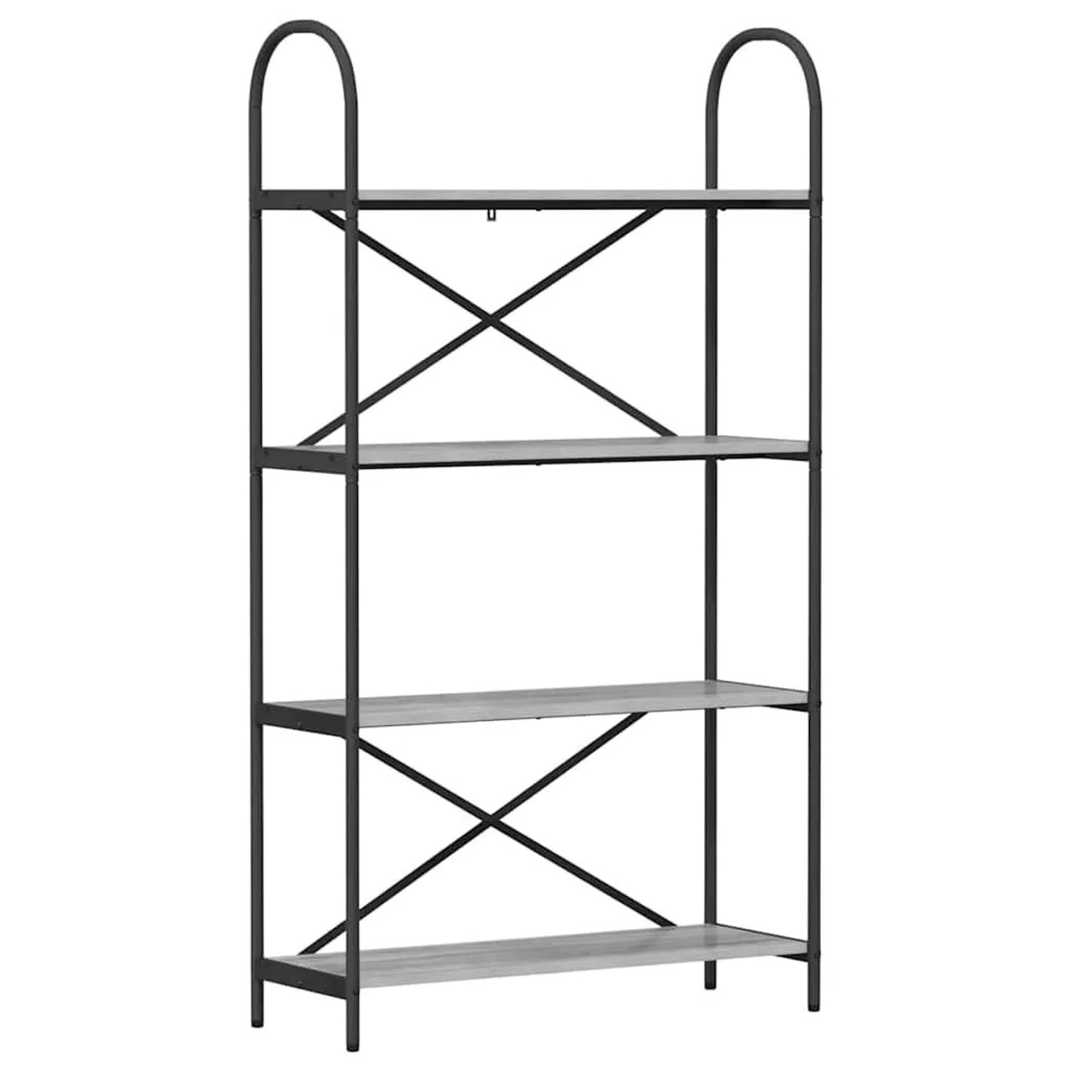 vidaXL Bücherregal Graues Sonoma 80 x 30 x 146 cm Holzwerkstoff 879896 günstig online kaufen