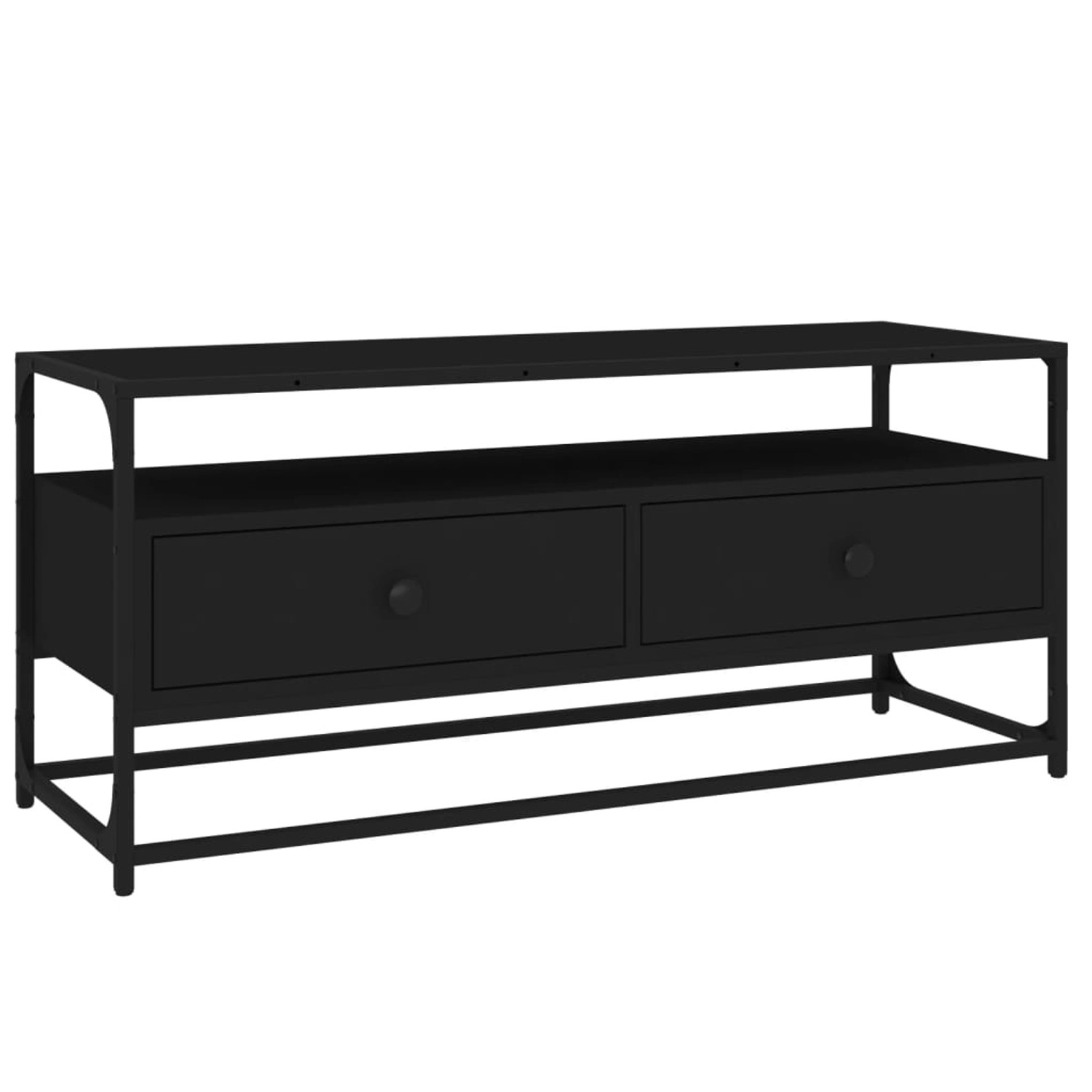 Vidaxl Tv-schrank Schwarz 100x35x45 Cm Holzwerkstoff günstig online kaufen