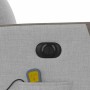 vidaXL Massagesessel Elektrisch Wolkengrau Stoff 3324084_9