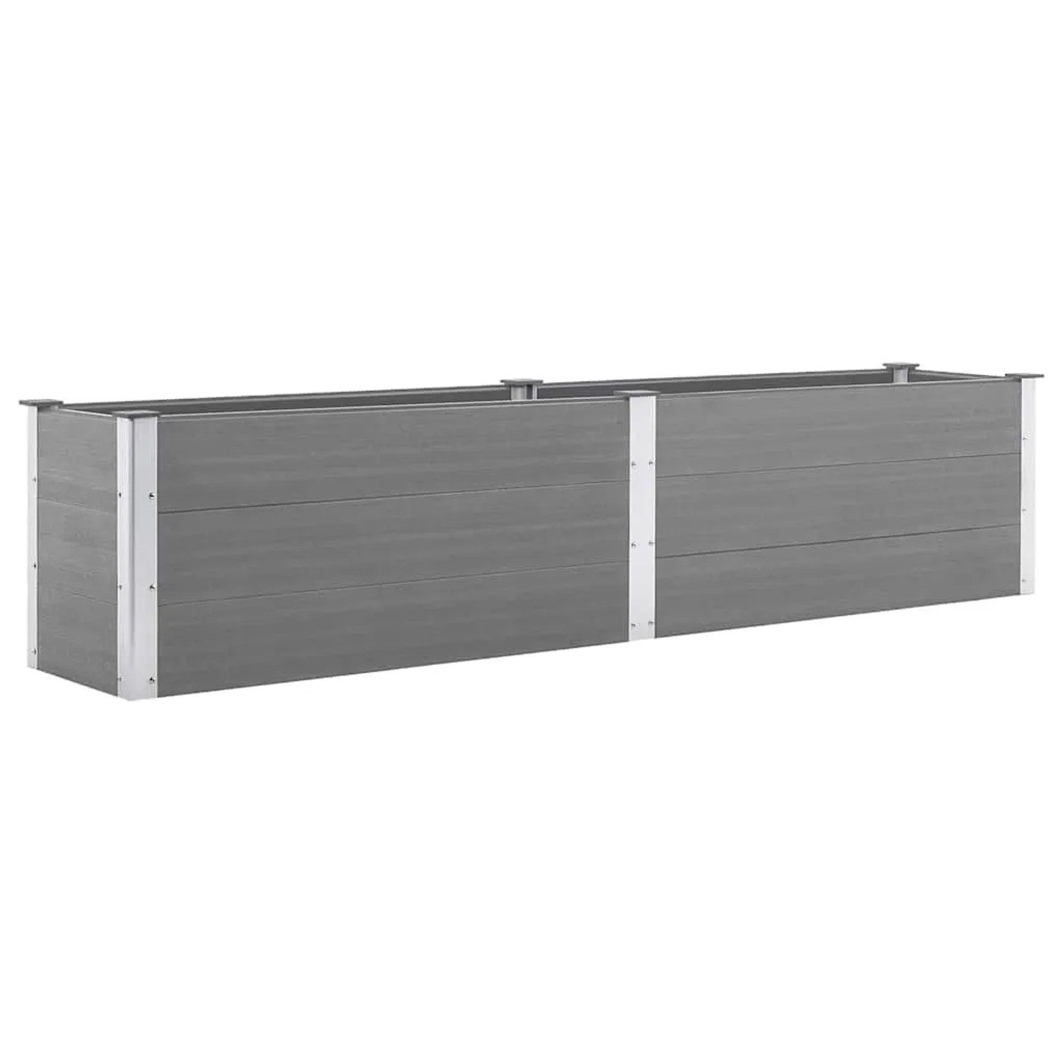 Furnicato Garten Hochbeet 250 X 50 X 54 Cm Wpc Grau