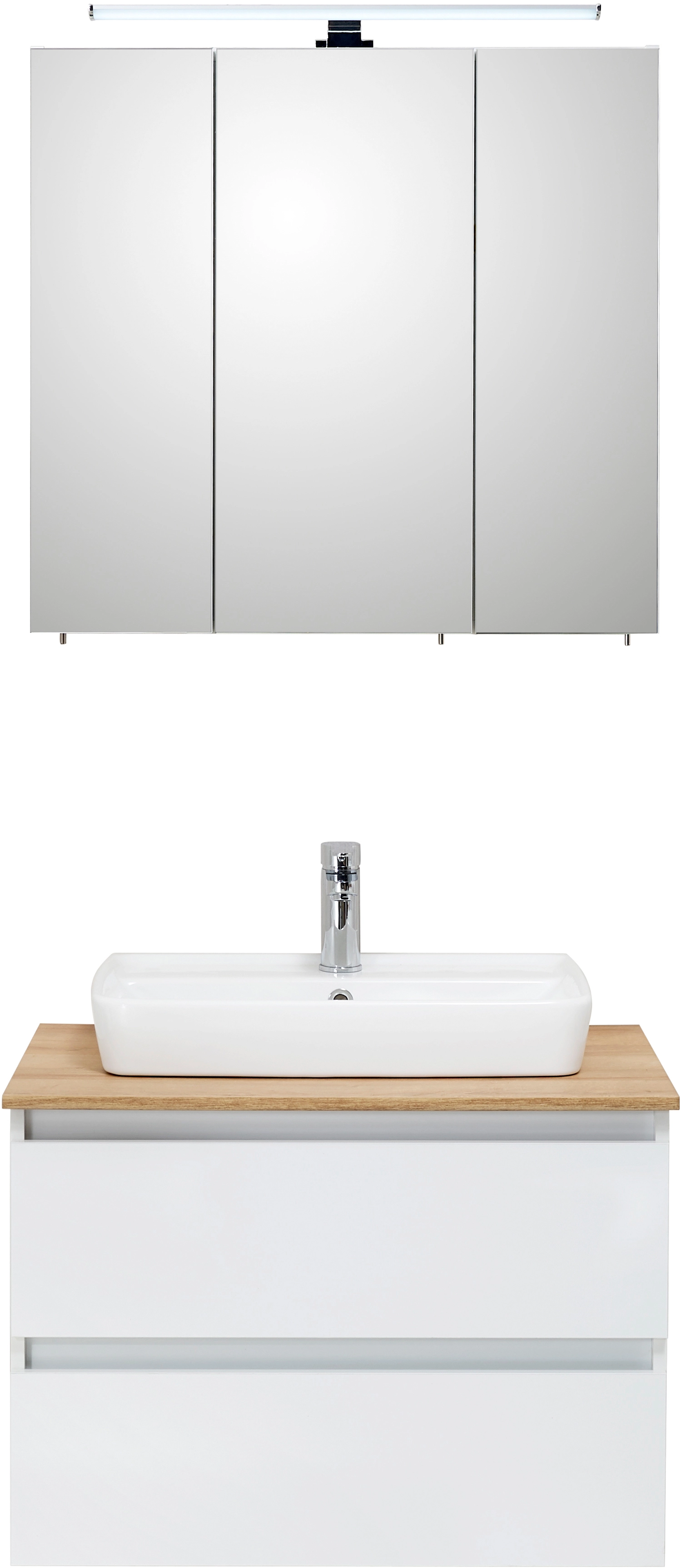 Pelipal Waschbeckenunterschrank Quickset 360 Weiß Glanz 113 cm kaufen bei  OBI | Spiegelschränke
