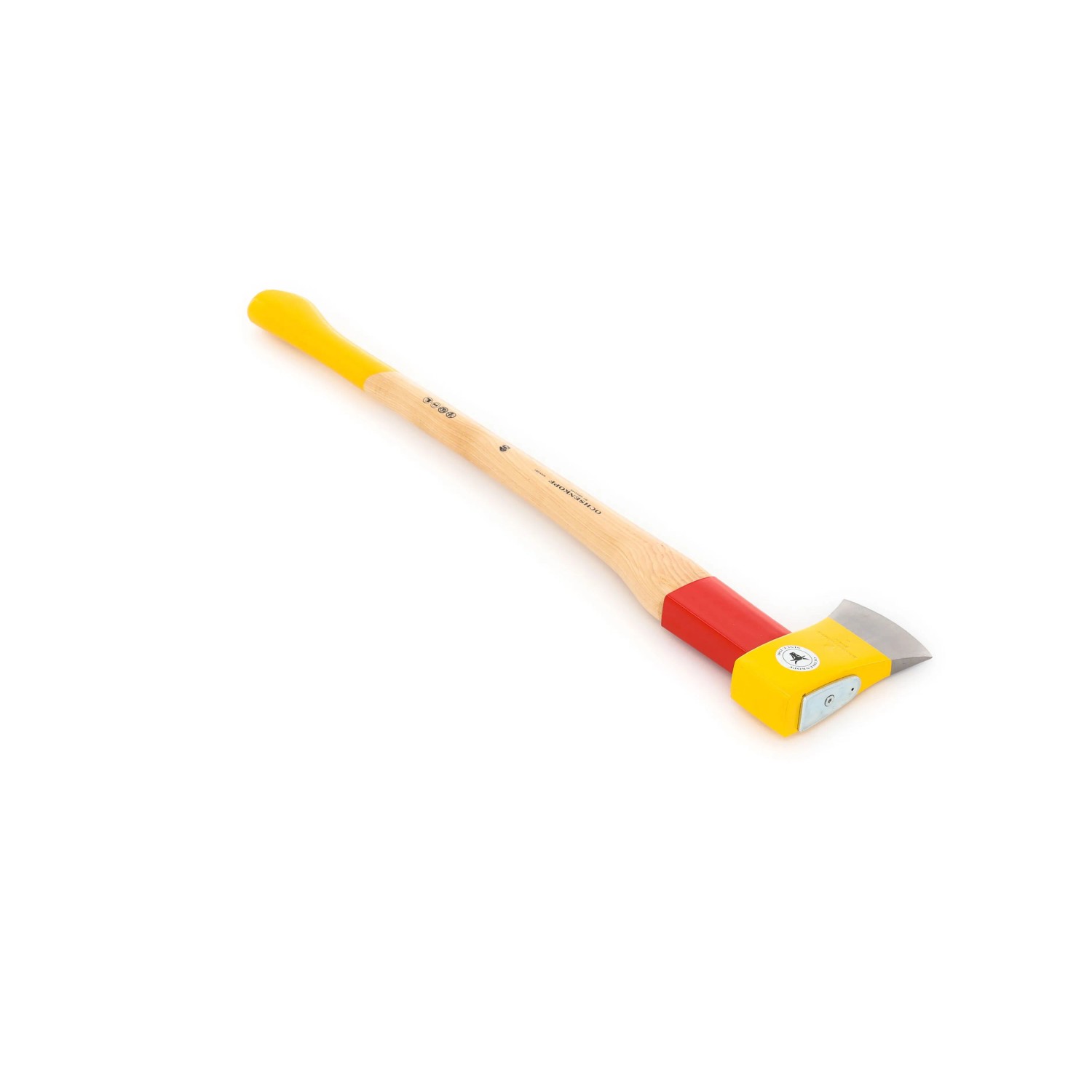 Ochsenkopf Axt Spalt-Fix OX 648 H-2508 mit Hickorystiel, gelb/rot, 80 cm