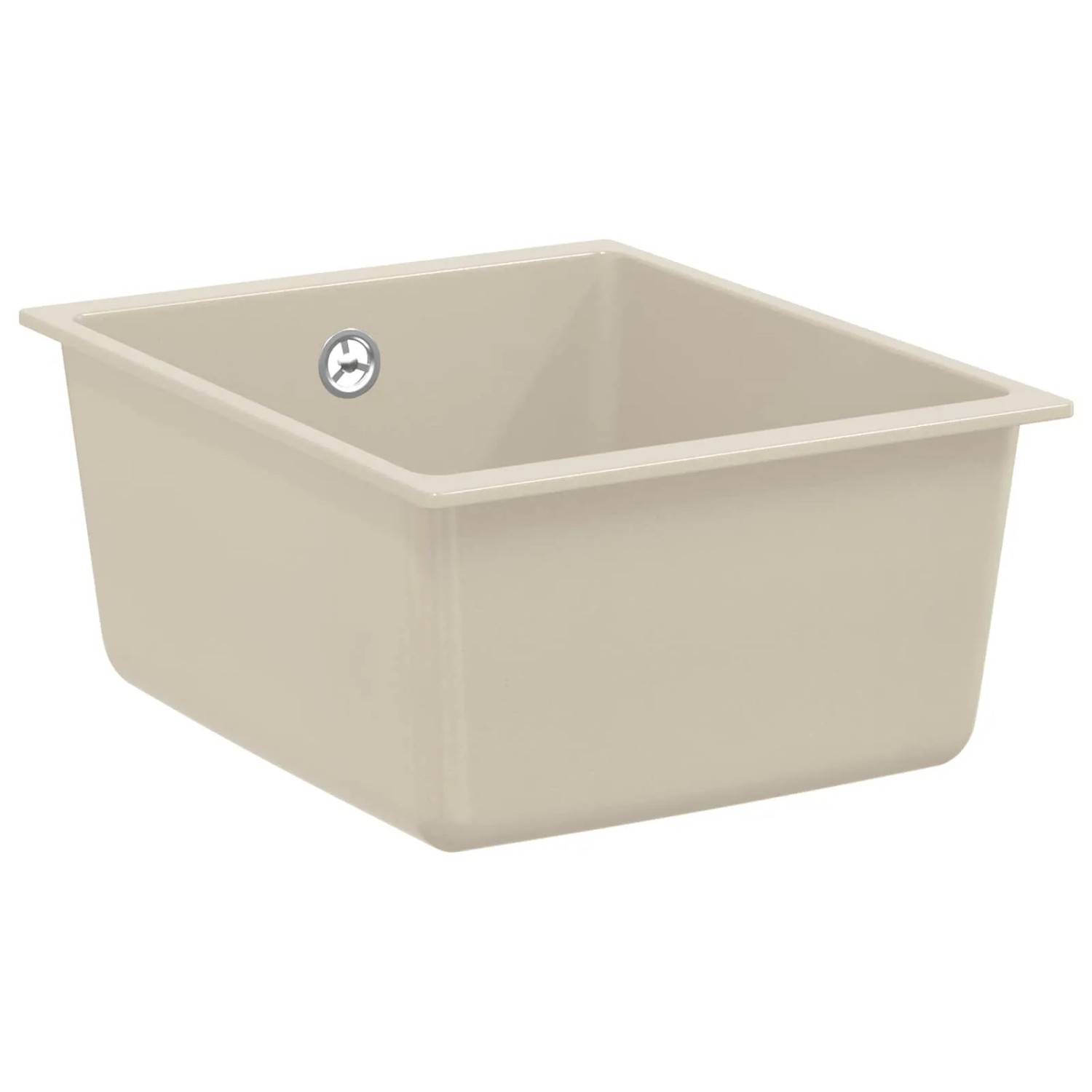 vidaXL Waschbecken Beige 370 x 460 mm 80% Quarz und 20% Harz 42028418