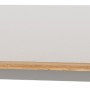 Modernes Wandboard Darell, 150 cm, mit grauem Paneel und Regalboden in Riviera Eiche Optik.