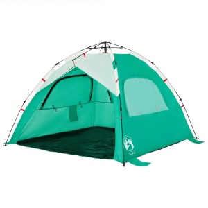 vidaXL Strandzelt 3 Personen Seegrün Quick Release Wasserdicht 4005315