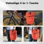 Wiltec Gepäckträgertasche Rot 28L Fahrradtasche Gepäckträger Gepäcktasche_5