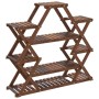 vidaXL Blumenständer 110x25x105 cm Massivholz Tanne 362877