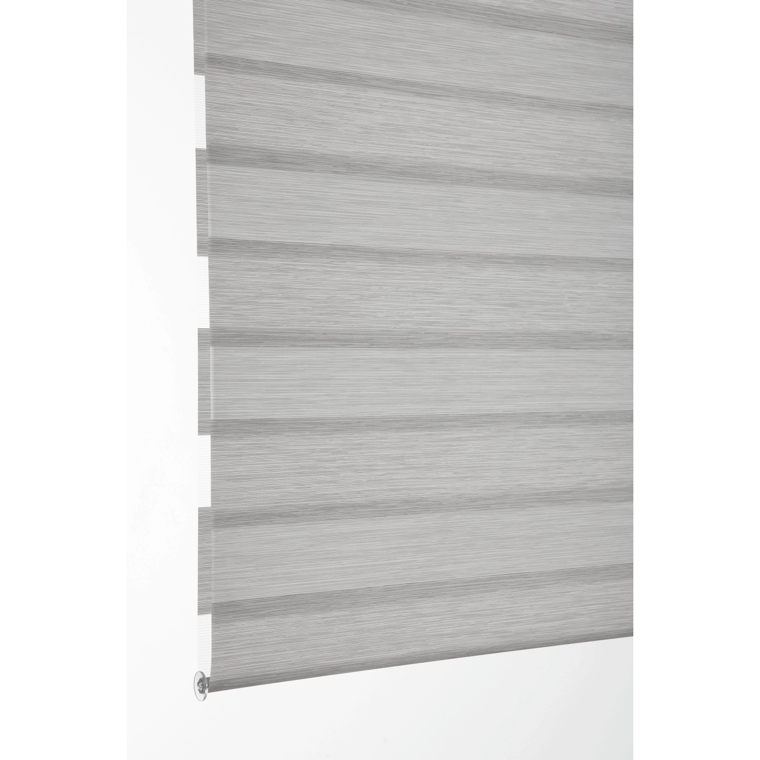 Schöner Wohnen Doppelrollo Tilda, anthrazit, 45x150cm, mit Strukturstoff für variable Lichtdosierung.