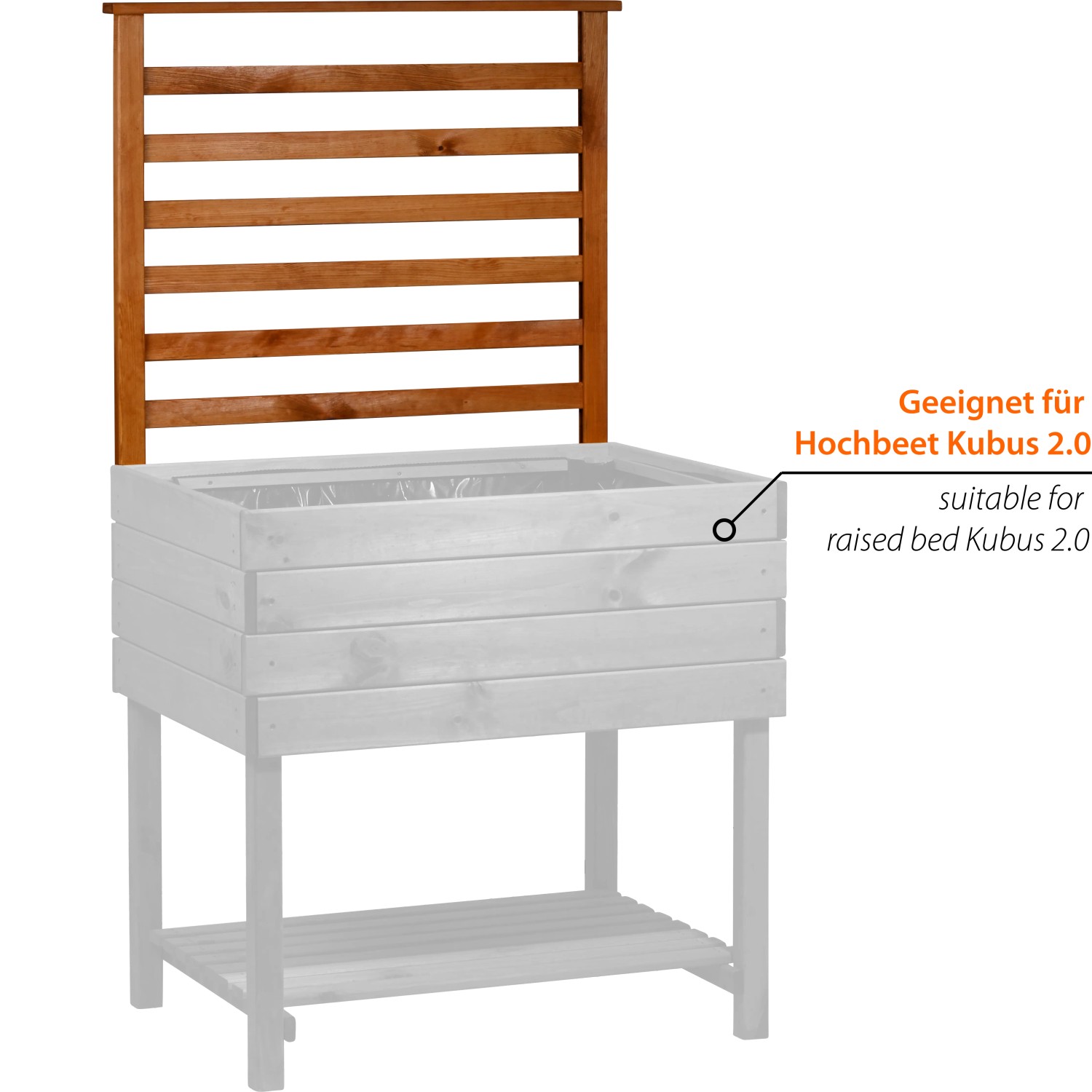 Dobar Rankgitter Magic Kubus 2.0, Bernstein, für Holz-Hochbeet Kubus 2.0.