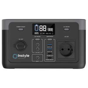 Energiestation WT300A (300W) mit Display, Anschlüssen für 230V, USB, 12V. Mobile Stromversorgung für Camping & Garten.