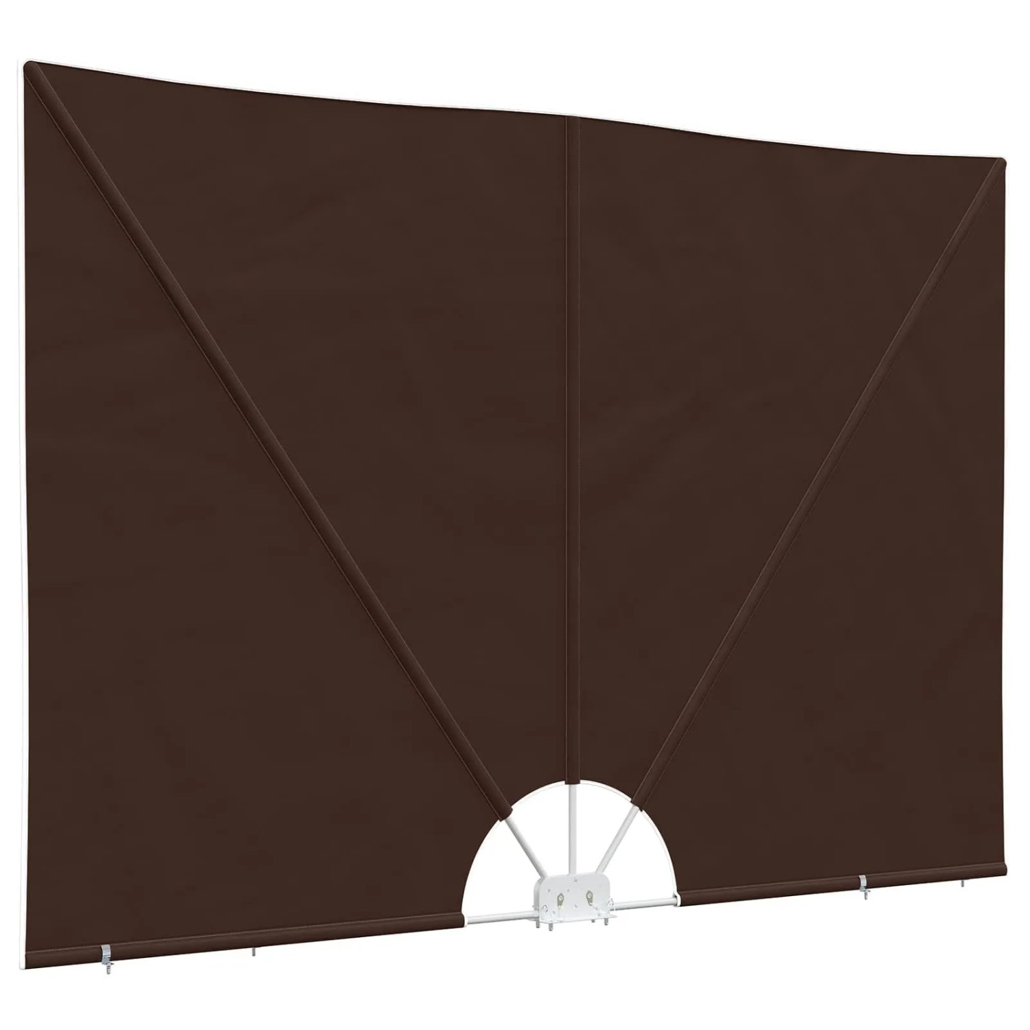 vidaXL Balkon Sichtschutz 200 x 400 cm Polyester Rechtwinklig Braun 42037159