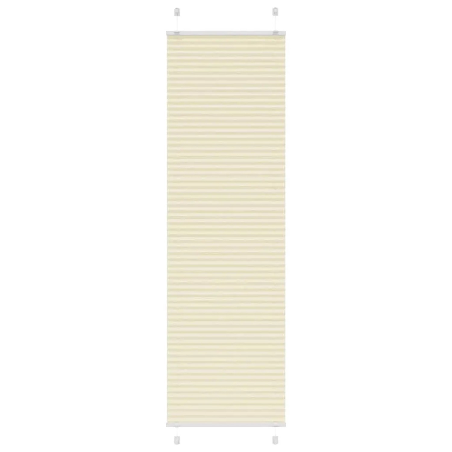 vidaXL Plissee Creme 65x200 cm Stoffbreite 64,4 cm Polyester 4015306 günstig online kaufen
