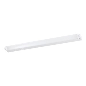 Weiße Eglo LED-Unterbauleuchte Russcallo 57 cm mit CCT-Schalter und schwenkbarer Lichteinheit.