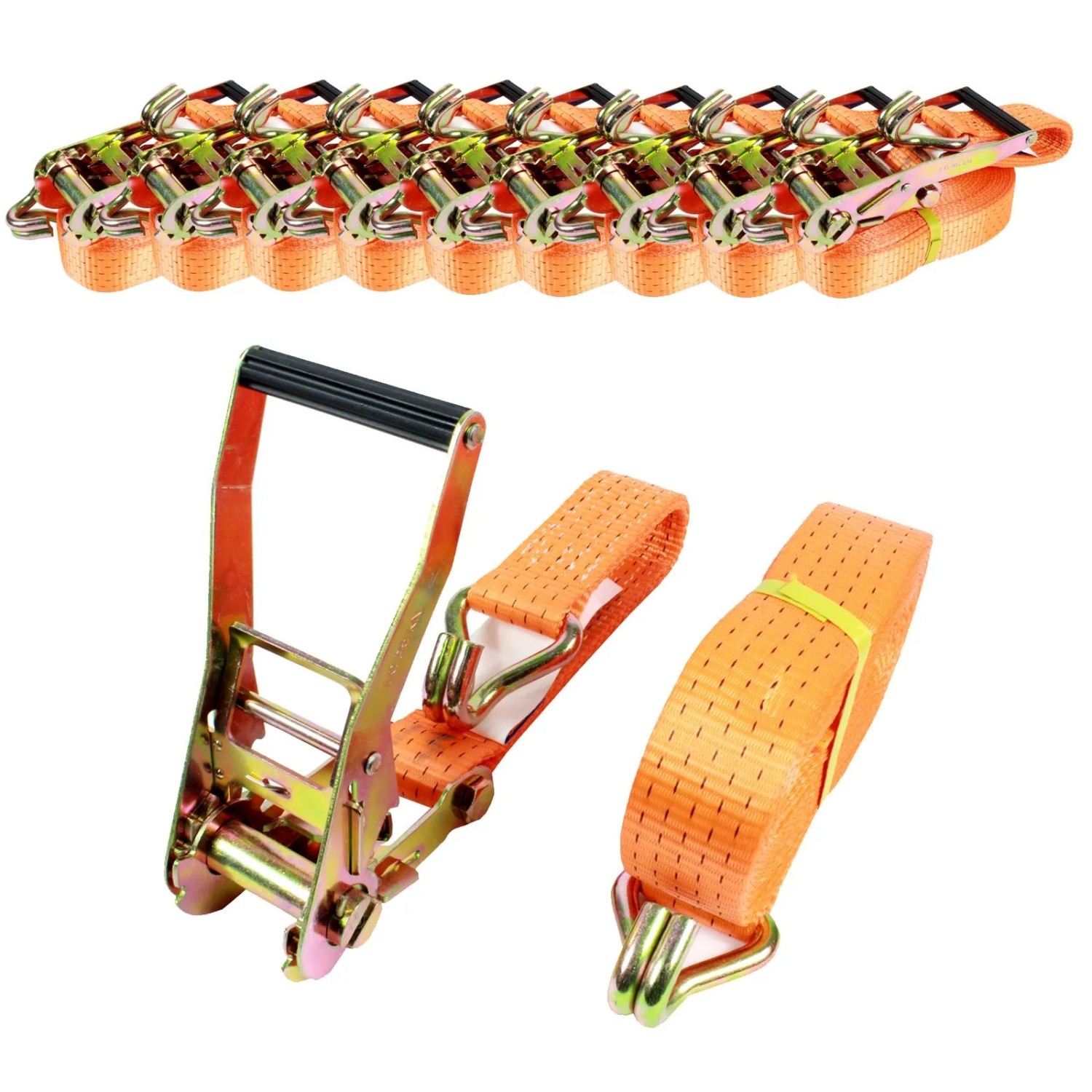 TRUTZHOLM 10x Spanngurte Mit Ratsche 2 Teile 10m 5t 5000kg TÜV/GS