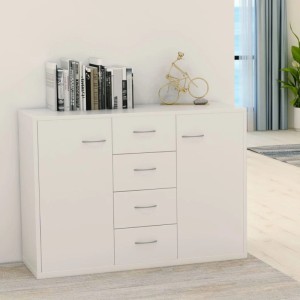 vidaXL Sideboard Weiß 88x30x65 cm Holzwerkstoff 800684