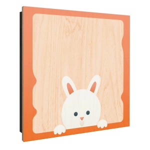 Banjado Schlüsselkasten aus Holz, 30x30cm, mit Ostermotiv. Schlüsselbox für 50 Schlüssel.