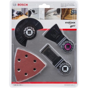 Bosch Sägeblatt- und Schleifset, 13-teilig für Multifunktionswerkzeuge: Sägeblätter, Schleifpapier, Schaber.