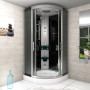 AcquaVapore Duschkabine 80x80 mit Regendusche, Handbrause und Massagedüsen.