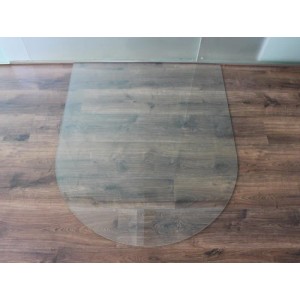 ECOfoxx Funkenschutzplatte Glasbodenplatte Rundbogen 120x140cm