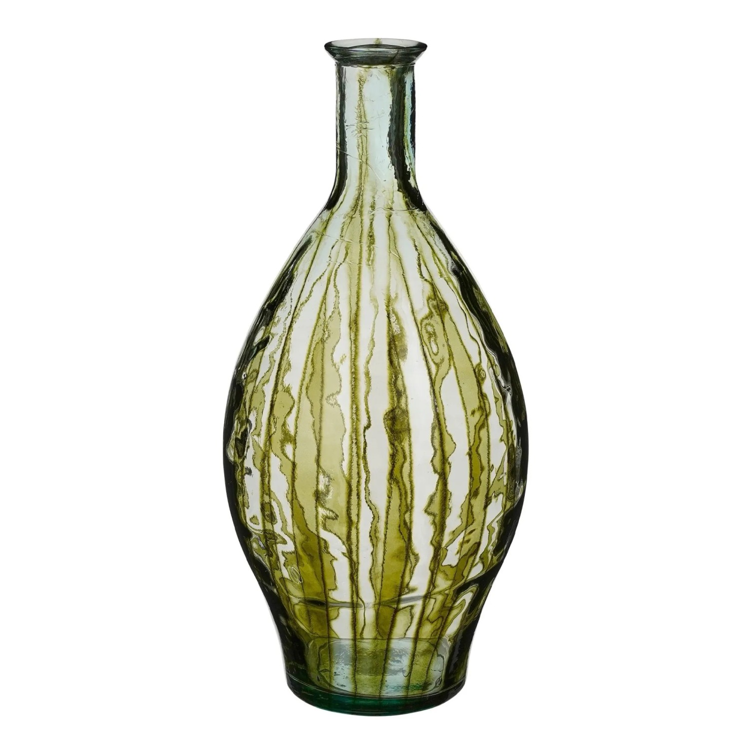 MICA-Vase Palermo Recyceltes Glas Grün 60 cm Ø 28 cm