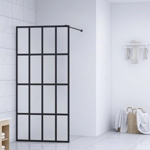 vidaXL Duschwand für Walk-In Dusche Mattes Sicherheitsglas 118x190 cm 145687