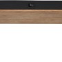 Globo Strahler Drew, 2-flammig, dunkelbraunes Holz, schwarze Spots, modernes Design.