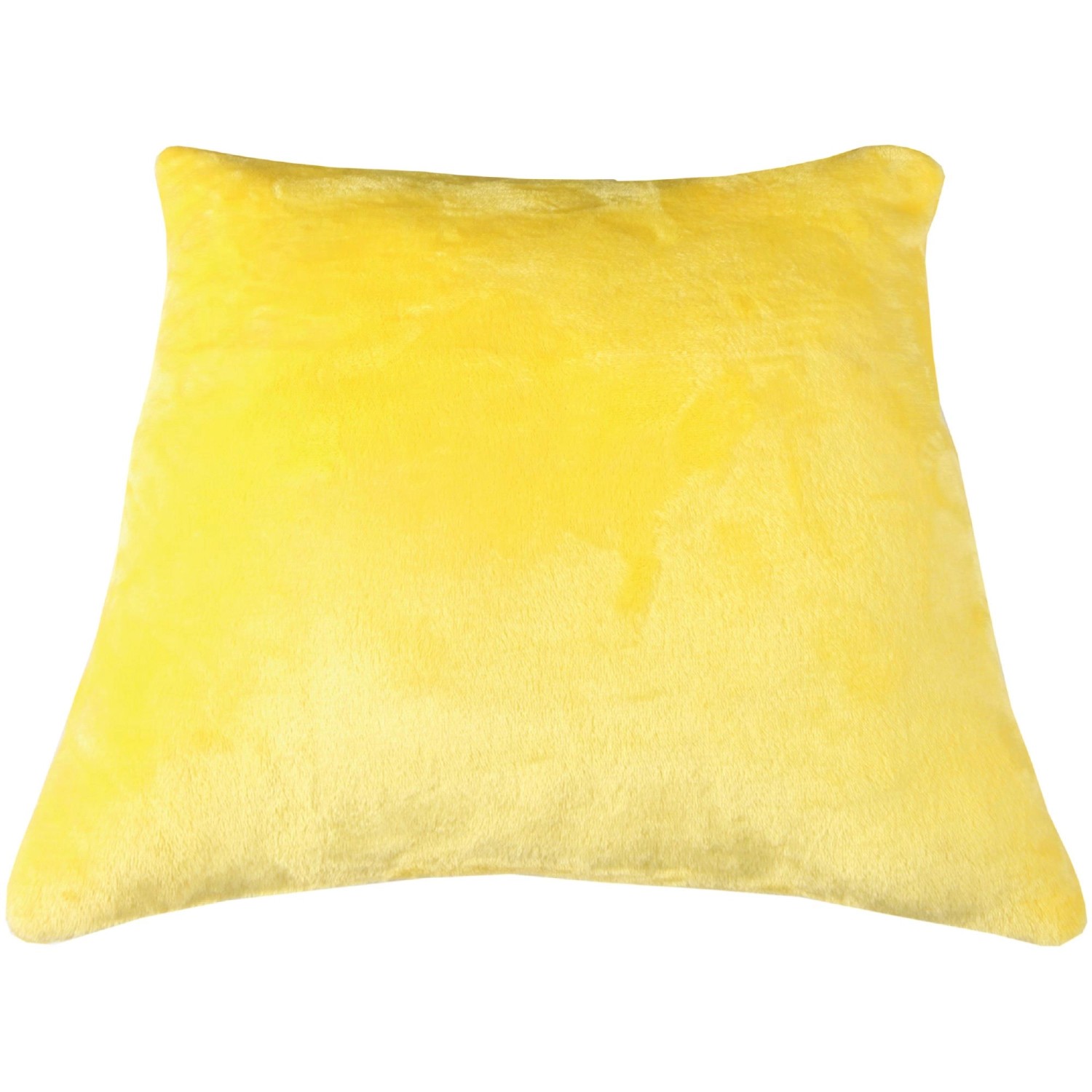 2er-Pack gelbe Kuschel-Kissenhüllen 60x60 cm von Bestlivings mit Reißverschluss.