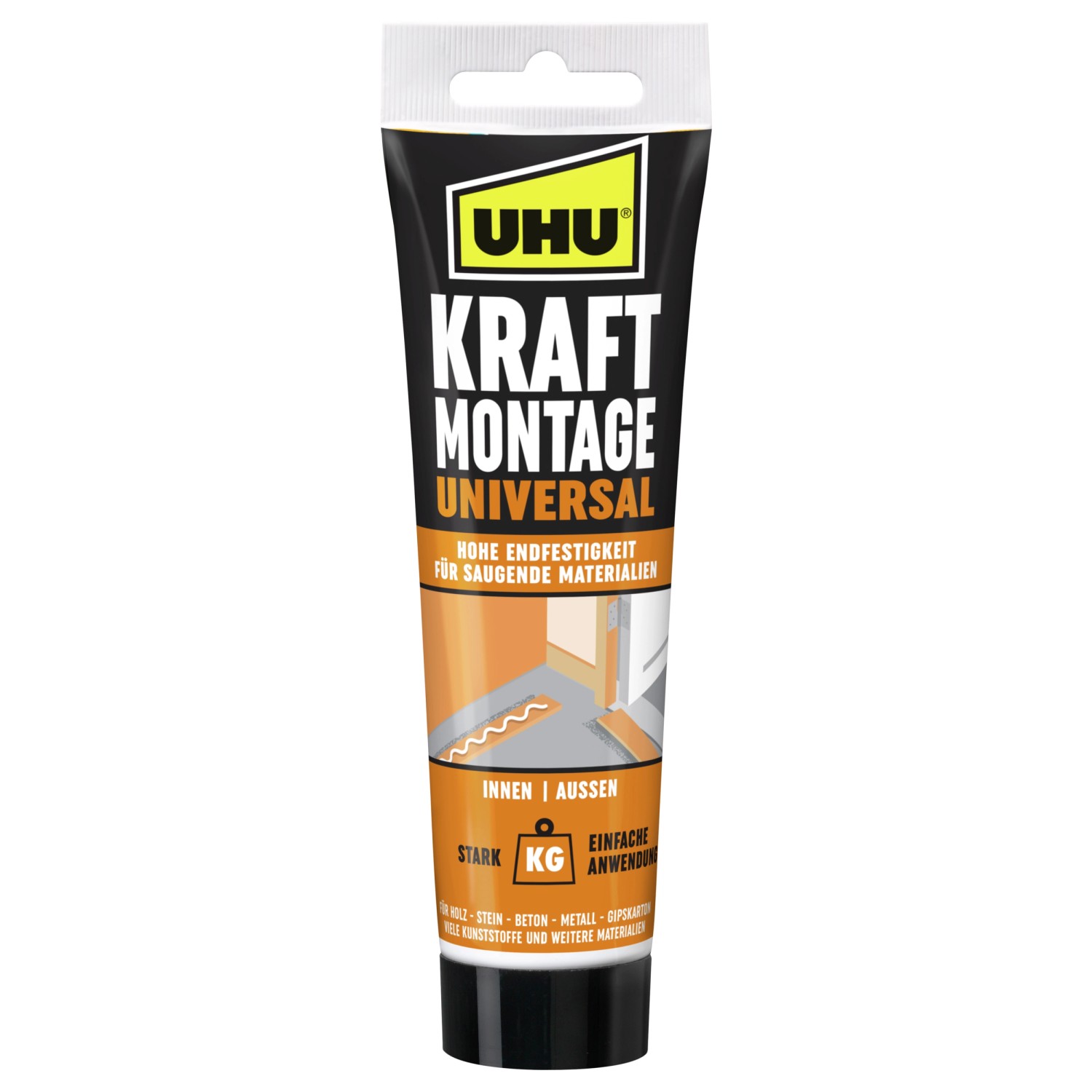 UHU 48477 Colla Universale Trasparente – Tubo Da 42g, Adesivo Extra Forte Per Ogni Materiale, Ideale Per Fughe E Lavori Sott'acqua
