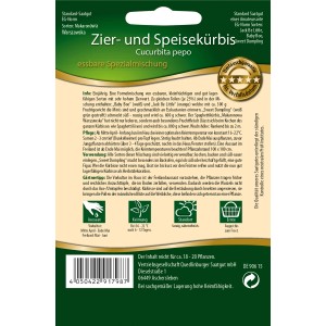 Samenpackung Zier- und Speisekürbis 'essbare Mischung' von Quedlinburger.