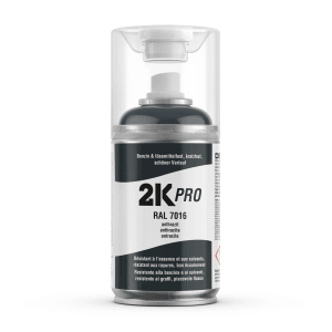 2K PRO Spraydose 250ml RAL7016 Anthrazit Glanz für Autolackierung.