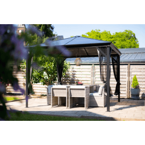 Sojag Aluminium-Pavillon Verona 10 x 10 Anthrazit 298 cm x 298 cm x 261 cm