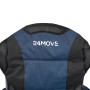 Detailansicht: Blauer 24MOVE Campingstuhl, gepolstert, mit Logo.
